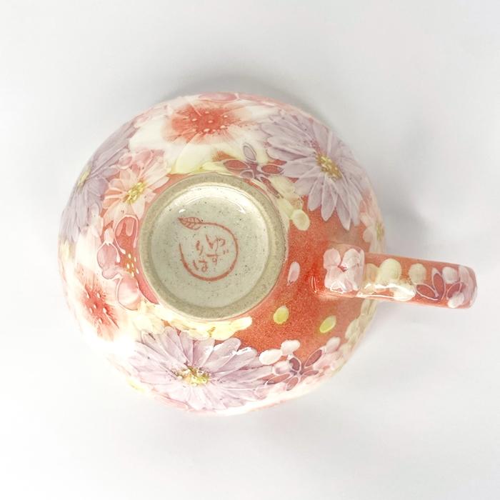 【新品未使用】工房「ゆずりは」丸ポット　ピンク瀬戸焼 贈り物 新品未使用】工房「ゆずりは」丸ポット ピンク瀬戸焼 贈り物