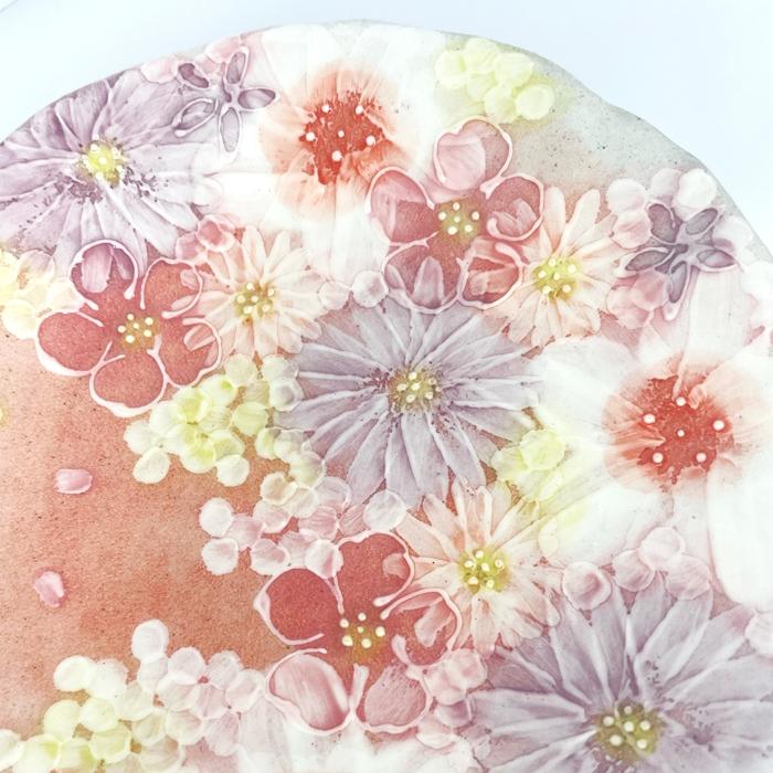 工房ゆずりは カップ＆ソーサー 紅彩花雅 瀬戸焼 花柄 優しい感性 女性