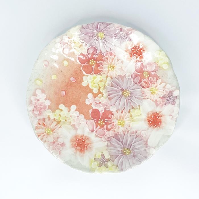 【新品未使用】　工房「ゆずりは」　紅彩京花　パスタ皿瀬戸焼 24mプレゼント 楽天市場】【藍彩白絵花 パスタ皿】瀬戸焼 和食器 食器 プレート