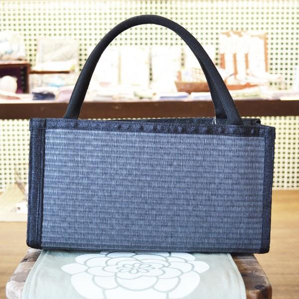 Kuniya 手提げバッグ 和紙の畳と畳の縁 オリジナルバッグ 國谷博子作 個性的 オンリーワン 手作り 黒 冠婚葬祭 織り上げトートバッグ Kuniya0010 りぐるオンラインショップ 通販 Yahoo ショッピング