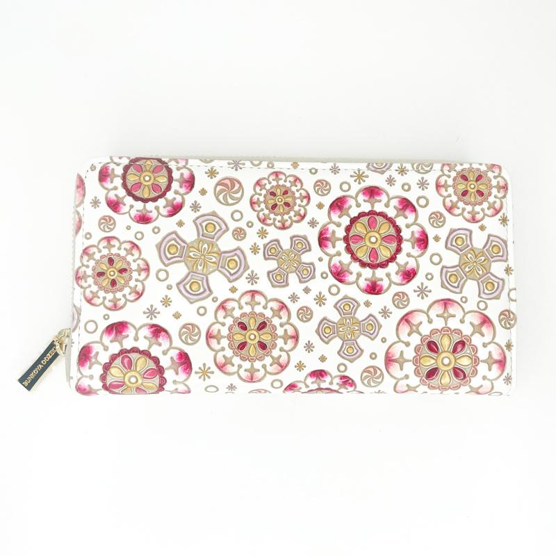 文庫屋大関 ぐるっとファスナー長財布 ボヌール ルビー 長財布 文庫革