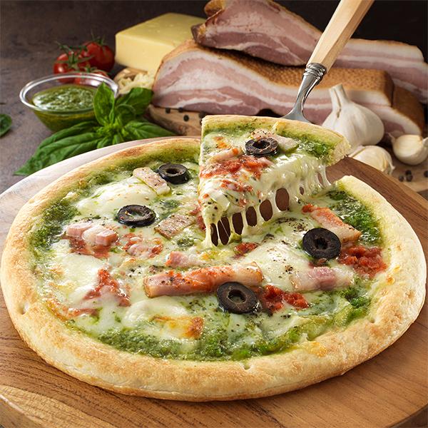 ピザ ピッツァ ジェノベーゼ(冷凍便)  リーガロイヤルホテル バジル ベーコン オリーブ チーズ