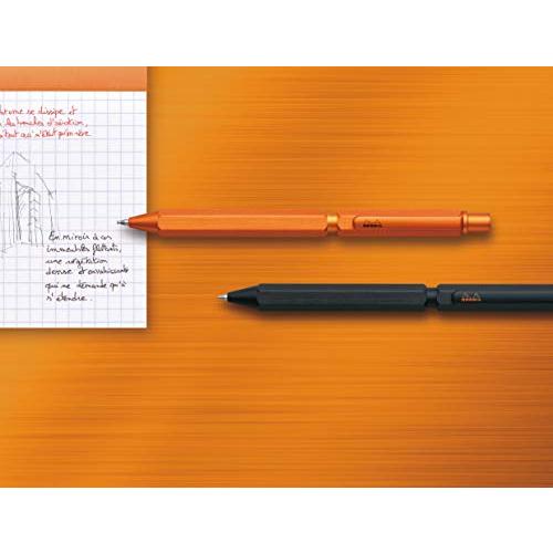 ロディア 多機能ペン スクリプト マルチペン ボールペン 油性 0.5mm 2色(黒・赤)&シャープペン 0.5mm アルミニウムボディ ヘアラ｜riiccoo-stor｜04