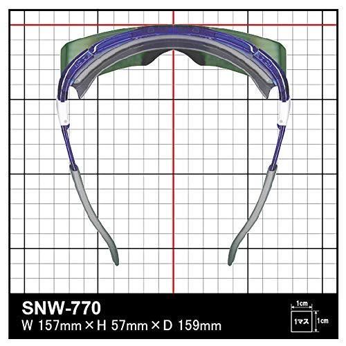 山本光学 YAMAMOTO SNW-770 オーバーグラス 遮光用 保護めがね 上部クッションバー&ノーズパッド付き 眼鏡併用可 ブルー PET｜riiccoo-stor｜03