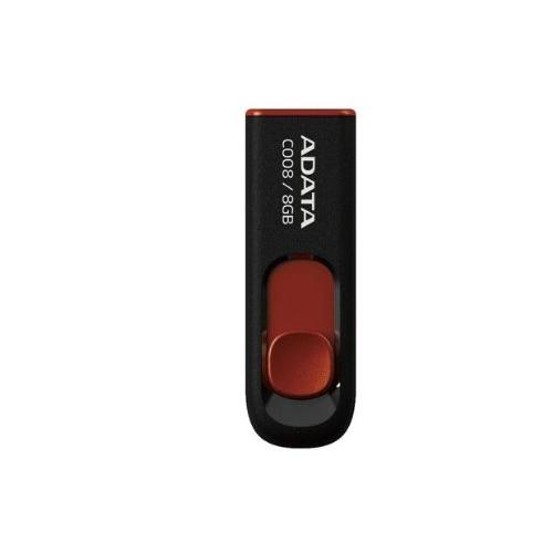 ADATA USBメモリ 8GB USB2.0 スライド式 ブラック AC008-8G-RKD｜riiccoo-stor｜04