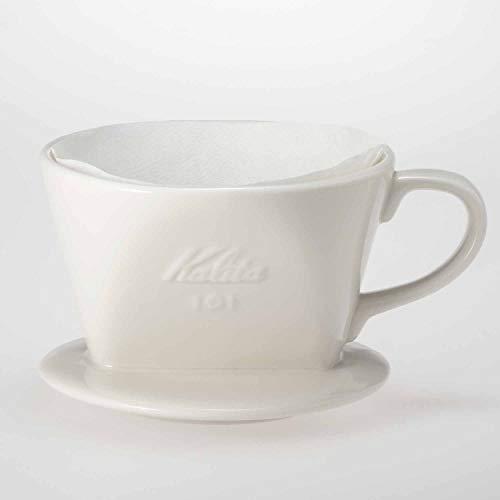 カリタ Kalita コーヒー ドリッパー 陶器製 1~2人用 ホワイト 101-ロト #01001｜riiccoo-stor｜03