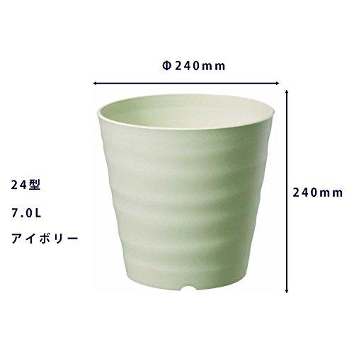 大和プラスチック (ACTOR) 鉢・プランター フレグラーポット 24型 アイボリー 奥行24×高さ24×幅24cm｜riina-shop｜02