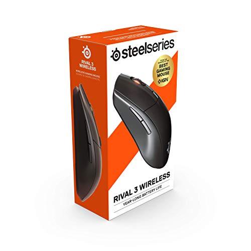 SteelSeries ゲーミングマウス 無線 ワイヤレス 2.4Ghz/Bluetooth対応 低遅延 Rival 3 Wireless 62521｜riina-shop｜09