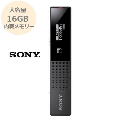 ステレオICレコーダー 薄型スティック型 16GB ブラック ICD-TX660 C