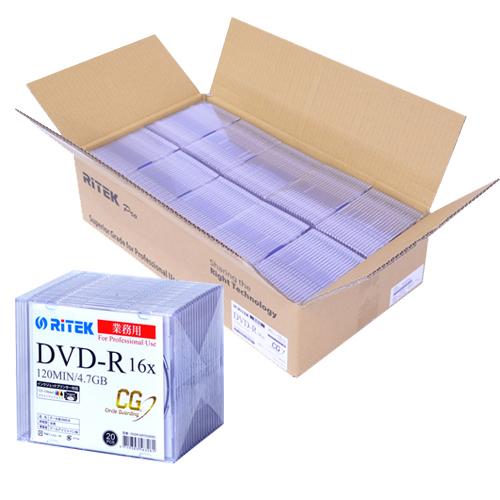 ヴィデオディスク-R 資料用 DVDR-D47CG20SC 4.7GB 16倍速 Ritek Professional with \