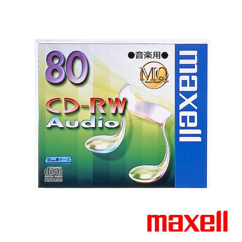 CD-RW cd-rw 音楽用 書き換え型 1枚パック 10ｍｍケース MQシリーズ CDRWA80MQ.1TP maxell マクセル MAXELL メール便可 ポスト投函