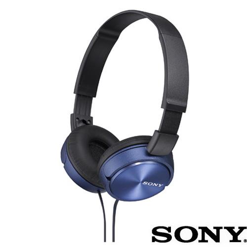 SONY クイック折りたたみ機構 ステレオヘッドホン ブルー MDR-ZX310