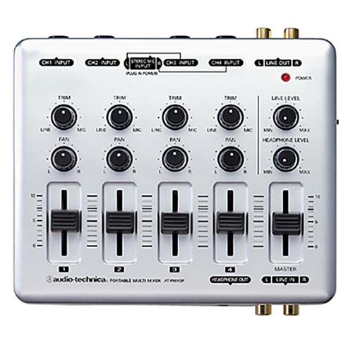 オーディオテクニカ ポータブルマルチミキサー マイク ライン4 オーディオテクニカ ポータブルマルチミキサー マイク ライン4