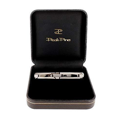 オンライン 買い ピークパイン 純日本製 ゲルマニウムブレスレット メンズ レディース ステンレス製 Stb 5 耐衝撃 高千穂金属 L アウトレット品 Livinginmalta Com