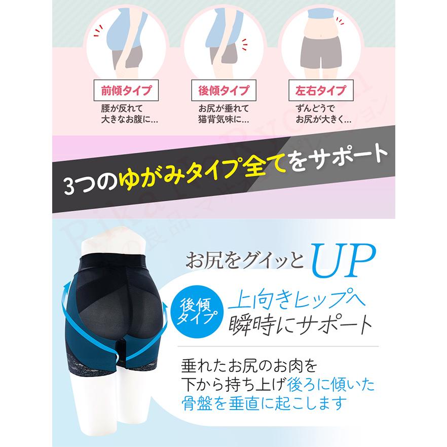 2枚セット コニー 芦屋美整体 骨盤スリムアップショーツ 2枚組 メール