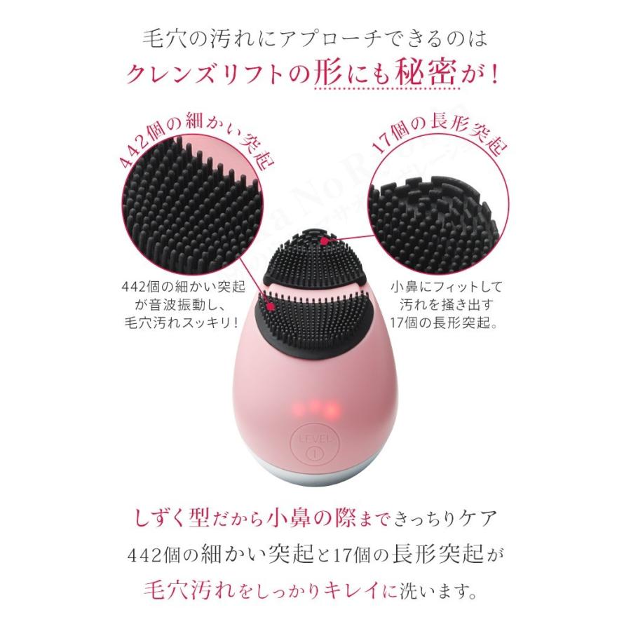 ヤーマン クレンズリフト ピンク ローズ アイスブルー EMS洗顔ブラシ ミーゼクレンズリフト myse ミーゼ イオン 美顔器 ポイント10倍 後払い可 60s bnm｜rikaryo｜11