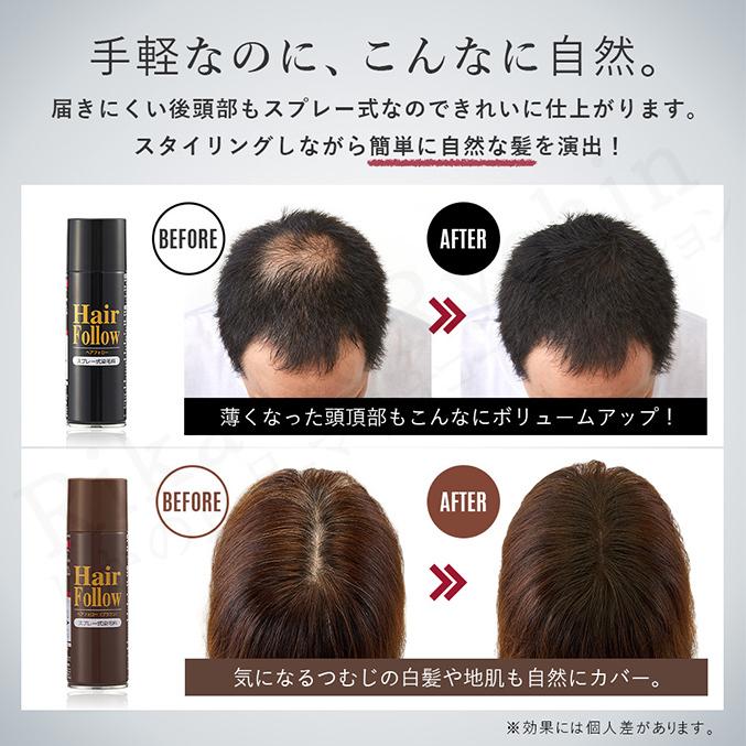 Blatri ダークブラウン ヘアスプレー 180g 2本セット 選べる2本セット スプレー式染毛料 ヘアフォロー 150g 2本セット 日本