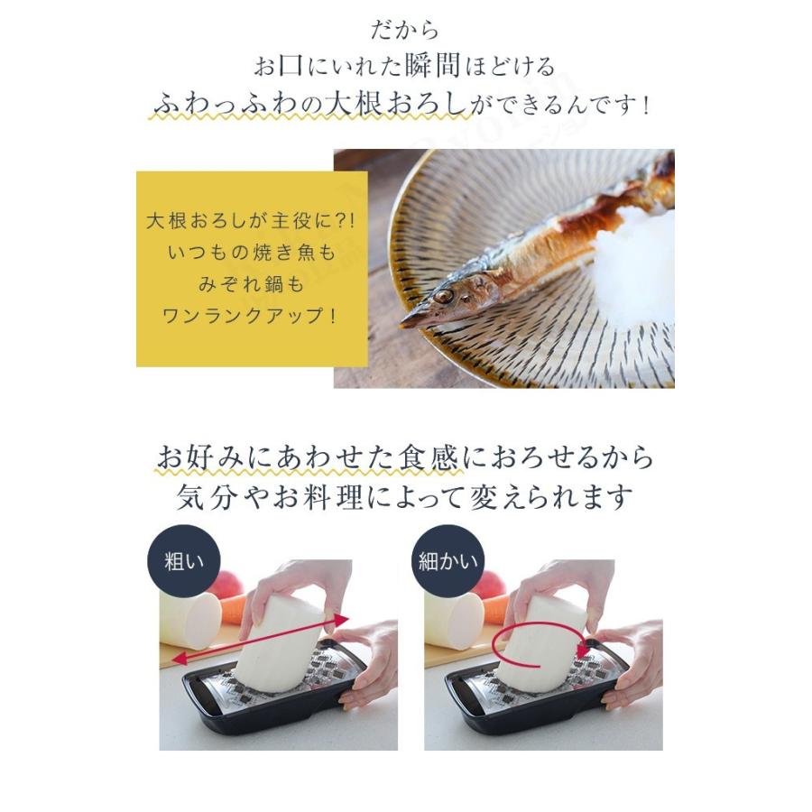 ふわっとおろしてみま専科 燕三条 おろし金 おろし器 おろし 大根おろし おろしてみま専科 日本製 国産 60s bnm｜rikaryo｜08