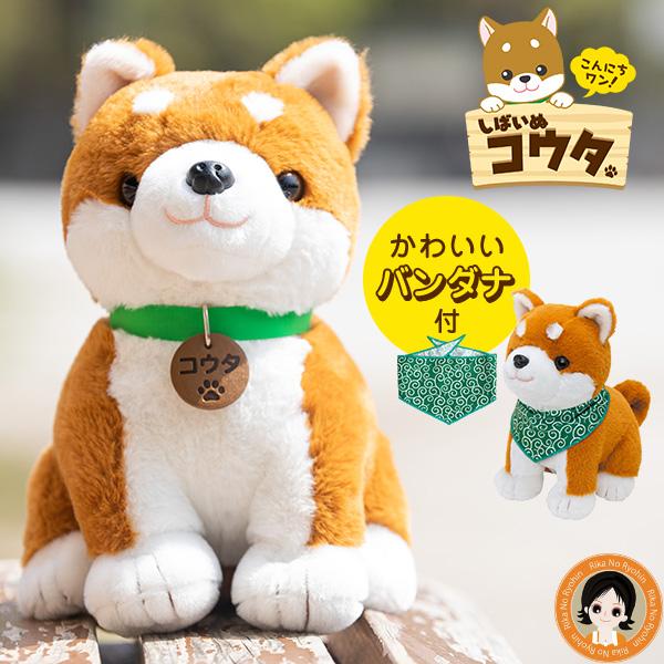 【美品】こんにちワン！しばいぬコウタ　バンダナつきセット こんにちワン！しばいぬコウタ バンダナつきセット 柴犬 ぬいぐるみ