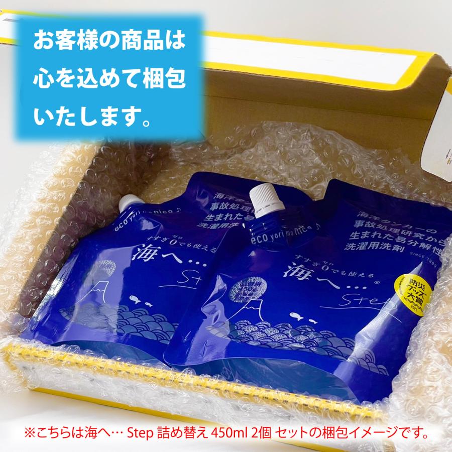 即日出荷 海へ 洗剤 洗濯洗剤 海へ… Step 3kg BOX 1個 すすぎゼロ