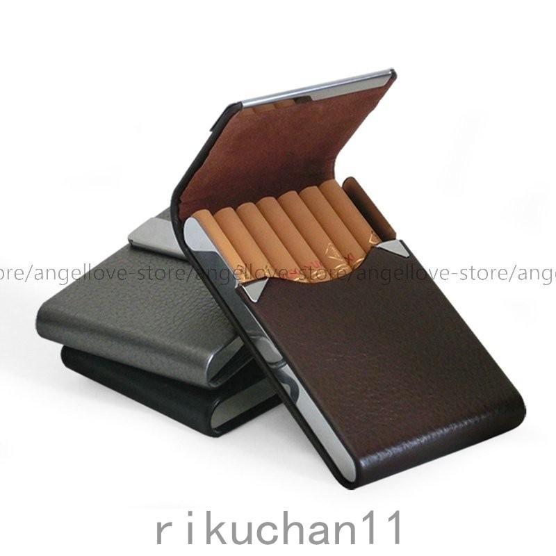 返品交換不可 財布 帽子 ファッション小物 シガレットケース 男女兼用 ステンレス おしゃれ シガレットケース タバコケース メンズステンレス Pu 7枚入り 男女兼用 タバコケース 全8色 おしゃれ ビジネス 軽量 忘年会 プレゼント ギフト おしゃれ Www