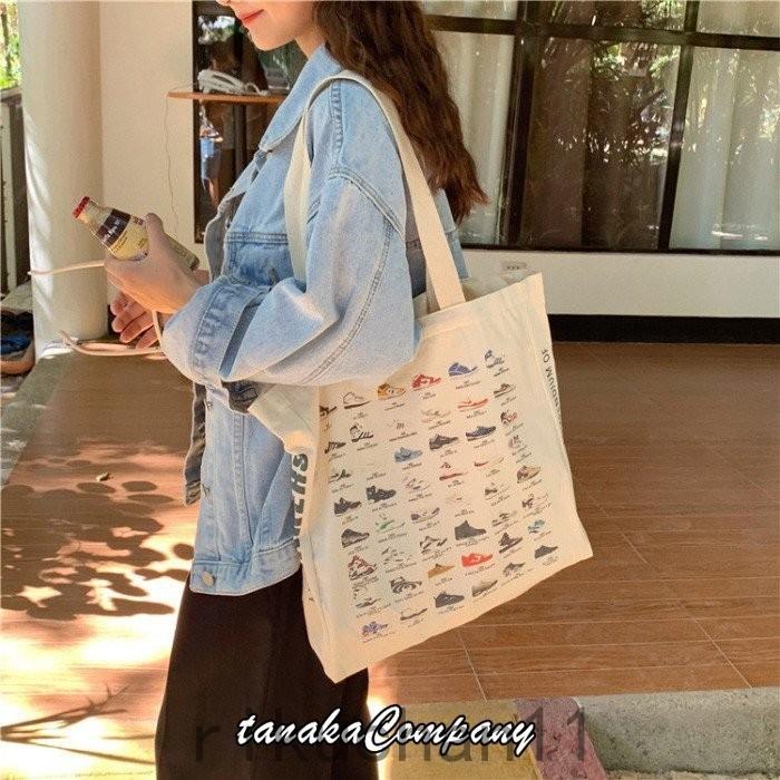トートバッグ レディース キャンバス 大きめ 通勤 肩掛け 軽量 ファスナー付き 帆布 韓国 持ち歩きやすい 重宝 便利 使い勝手 バッグ シューズ かわいい 超安い