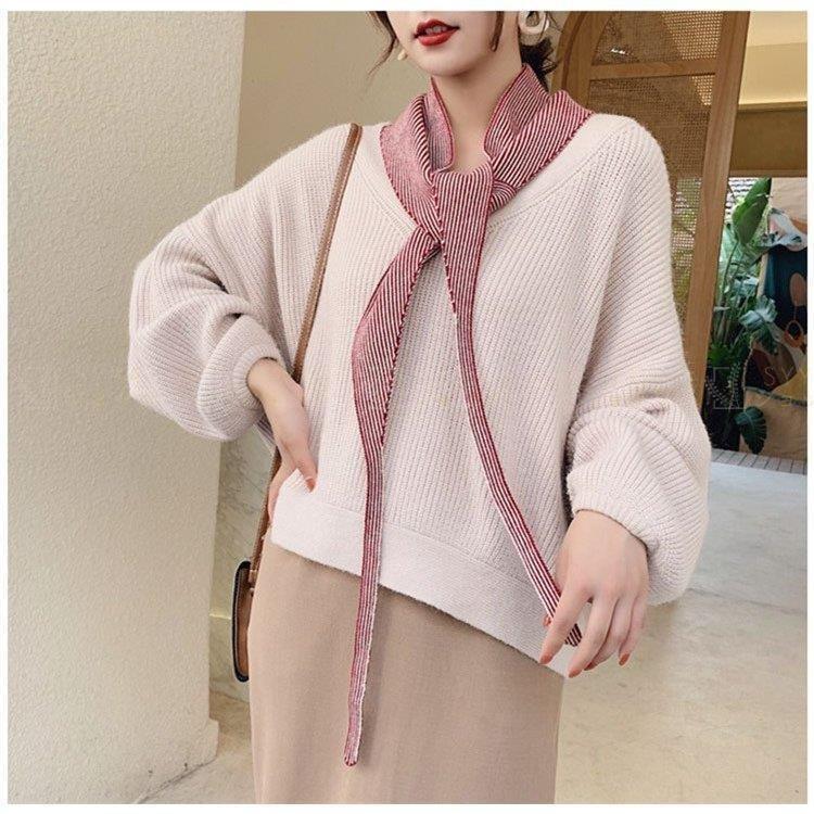 高速配送 メンズ レディース ストール 首巻き リボンスカーフ スカーフ 三角スカーフ ニット あったかい アクセサリー おしゃれ 春 秋 冬 スカーフ カラー B Www Harmonylu Com