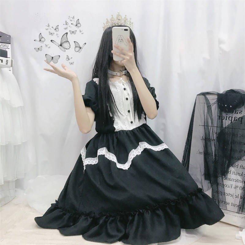 ワンピース ロリータ ワンピース 姫系 lolita ロングスカート 洋服 長袖 ロリータ かわいい ゴスロリ : mom413-05750 :  リクタロウ - 通販 - Yahoo!ショッピング