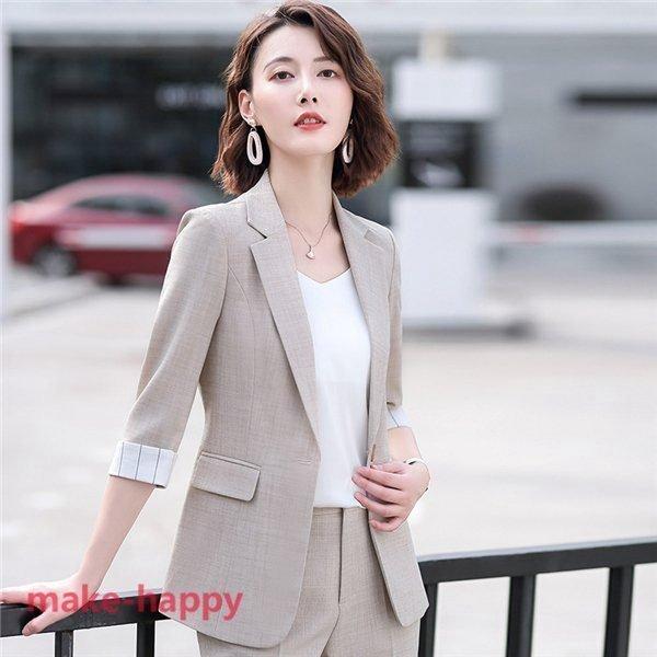 レディース スーツセット 2点セット パンツスーツ ビジネススーツ 女性 春秋新作 テーラード 大きいサイズ 韓国風 着痩せ 体型カバー 大人かわいい Mom424 リクタロウ 通販 Yahoo ショッピング