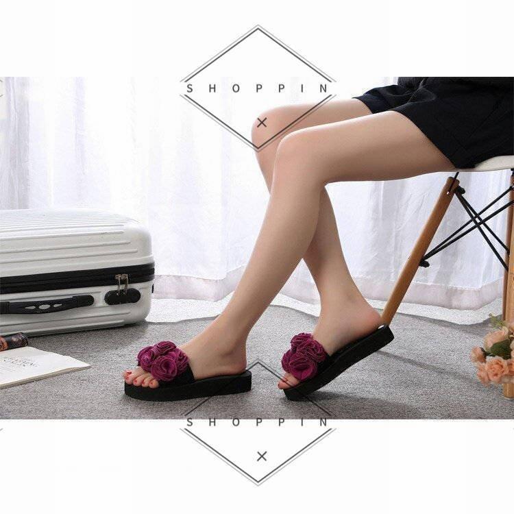 ペタンコ サンダル スリッパ 夏用 レディース おしゃれ 歩きやすい 厚底サンダル 花 室内 オフィス ヒール5cm 3cm 学校 飛行機 携帯 来客用 美脚 ルームシューズ Rik624 リクタロウ 通販 Yahoo ショッピング