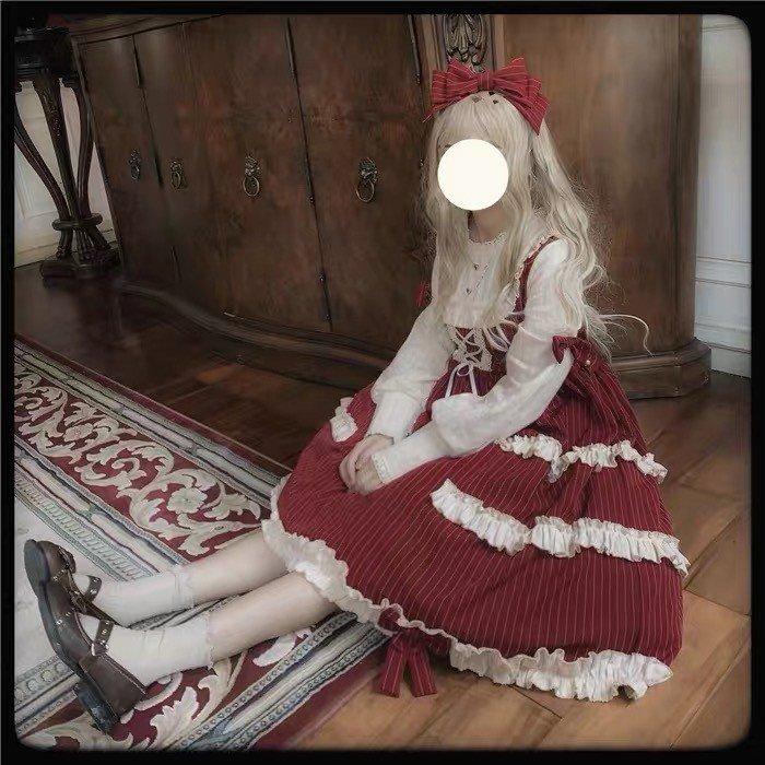 Lolita長袖ドレス服 ロリータ衣装 可愛いドレス レデイース二次元衣装 コスチューム一式 美少女ドレス リボン付き 袖トップス リボンダンス衣装 演出｜rikuchan11｜04