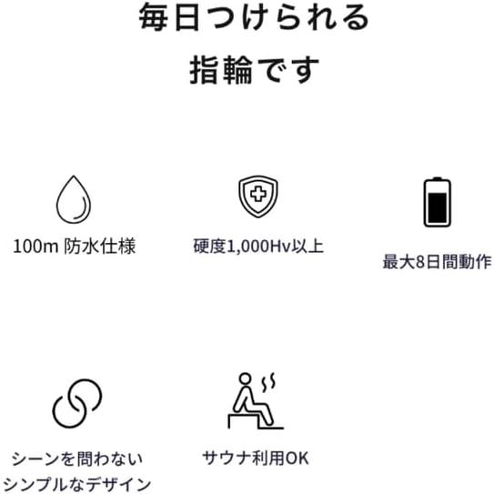 SOXAI RING 1】 ソクサイ リング 健康管理のスマートリング : 陸 SOXAI RING 1】 ソクサイ リング 健康管理のスマートリング : 陸