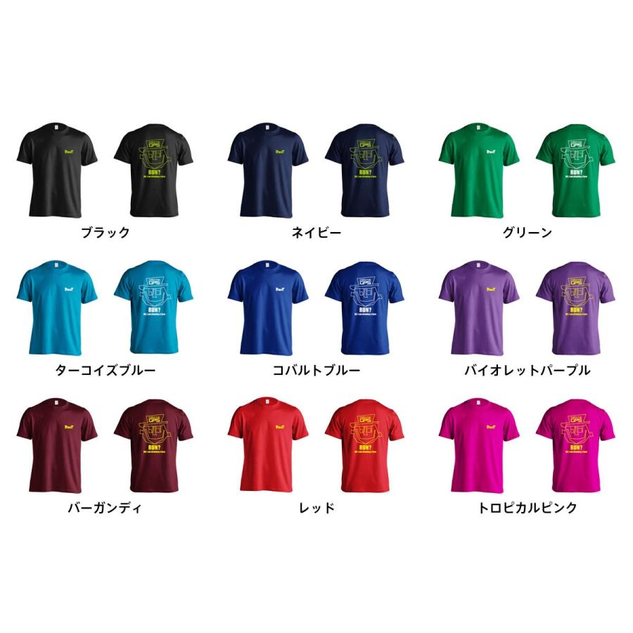 楽ギフ_包装】 陸上 Tシャツ 顔マラソン 標準サイズ XS-XL 全8色 ドライ リクティ RikuT lasvaguadas.com