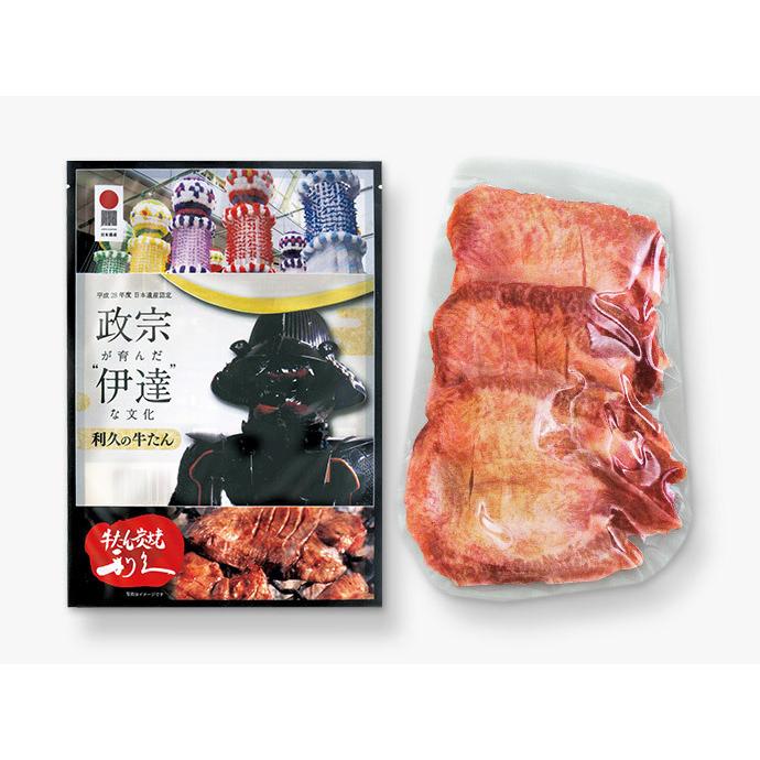 利久 政宗が育んだ伊達な文化専用パッケージ入 牛たん真空パック 100g