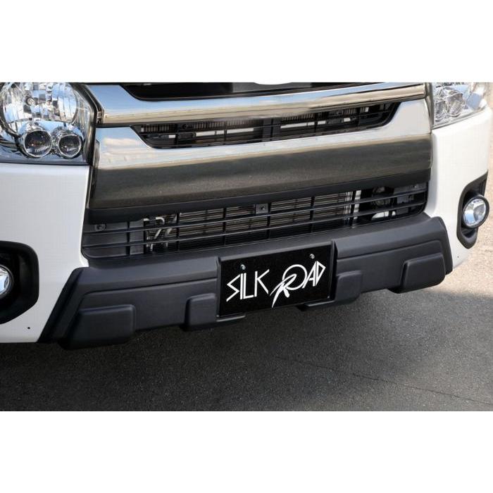 新品4型以降200系ハイエース標準ボディ用シルクロードフロントリップスポイラー SilkBlaze シルクブレイズ 200系ハイエース標準 4型