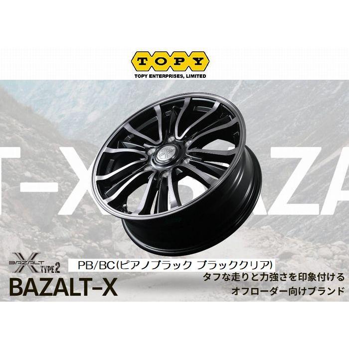日産キャラバン用（4WD）アルミホイール4本 16インチ用E26系(NV350)キャラバン2/4WD用BAZALT-X TYPE2(ピアノ