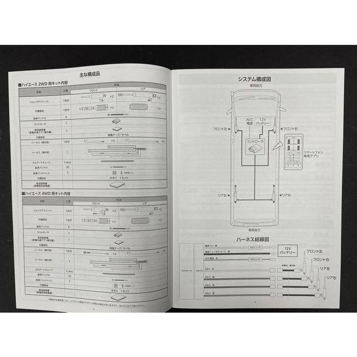 200系ハイエース2/4WD全グレード対応 KYB『ActRideアクトライド』次世代サスペンションシステム 1台分※駆動選択必要※個人宅送付不可/他商品と同梱不可_5