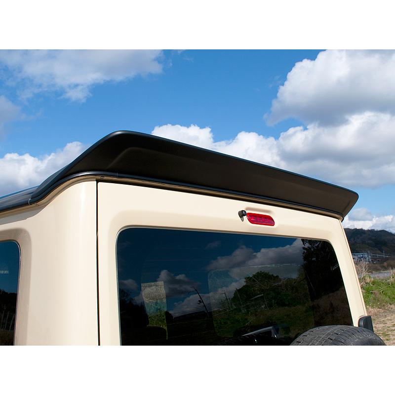 G'BASE ジーベース　JB64Wジムニー/JB74ジムニーシエラ用 リアウイング（FRP製 黒ゲルコート仕上）車両ドリップレールに穴開け必要代引注文不可 |  | 01