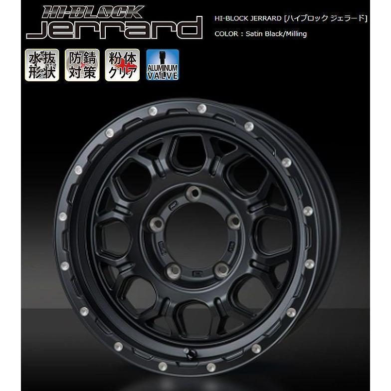 JB64ジムニー用16インチ5.5J-INSET22/PCD139.7/5穴/ハブ径109ΦMONZA