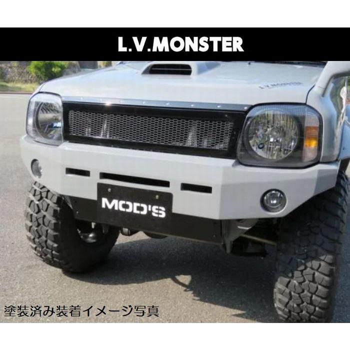 JB23Wジムニー(I〜10型)専用L.V.MONSTERバンパースポイラー※フロント 