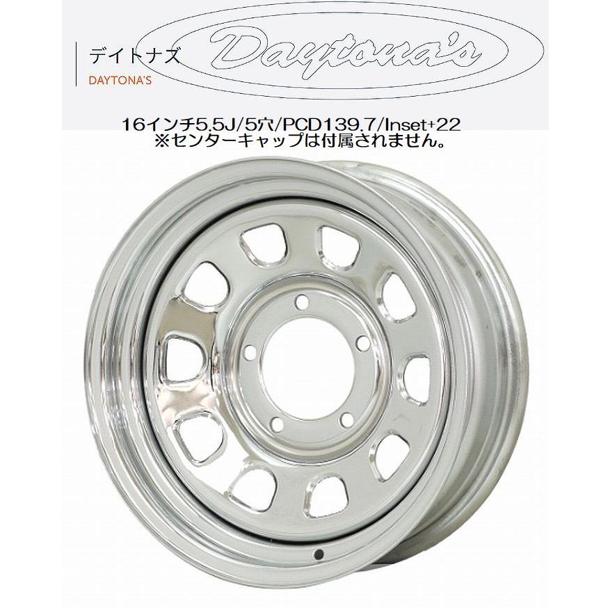 DAYTONA'S 16インチ用 JB64ジムニー用 デイトナズ G2クロームスチール