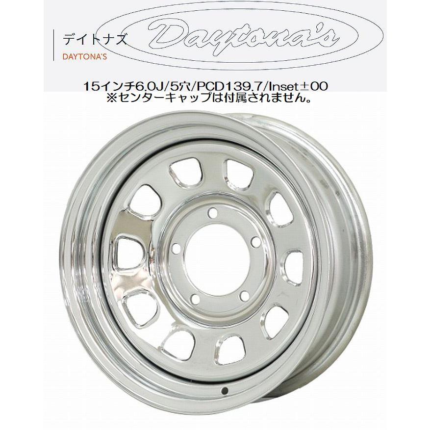 DAYTONA'S 15インチ用 JB74ジムニーシエラ用 デイトナズ クローム