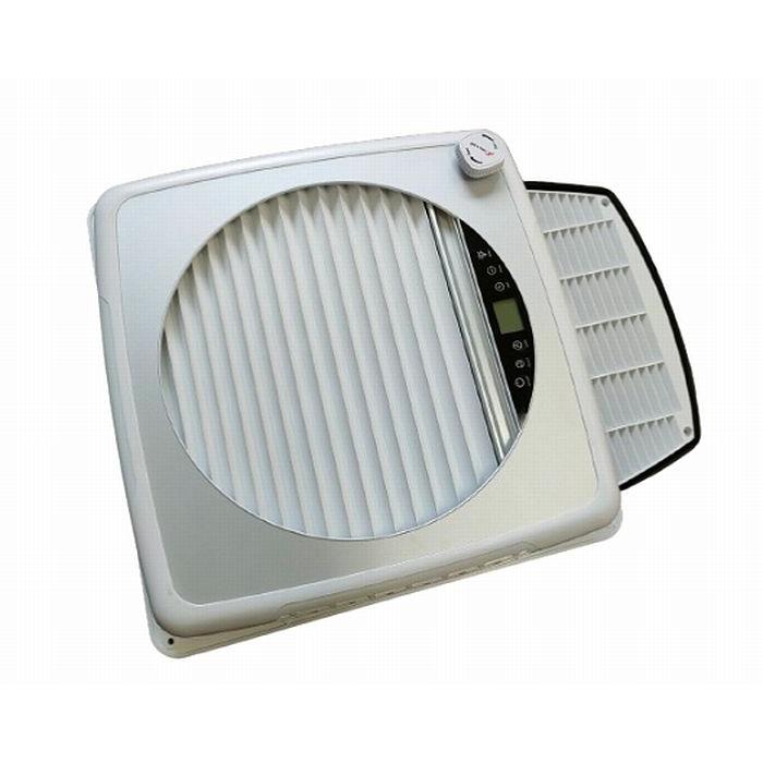キャンピングカーSHADE LED付き RV PLUS FAN (シェード,LED,リモコン付き)【開口寸法/355×355mmモデル