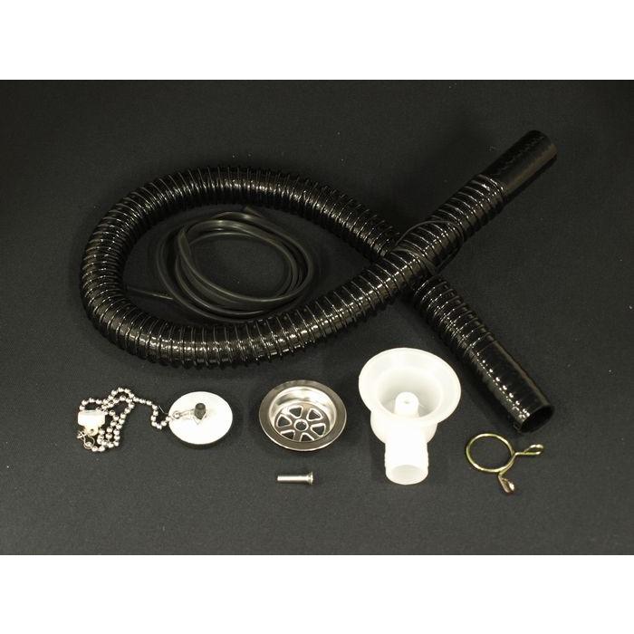 汎用商品/角型ステンレスミニミニシンクセット共栓／ホース80cm付 軽