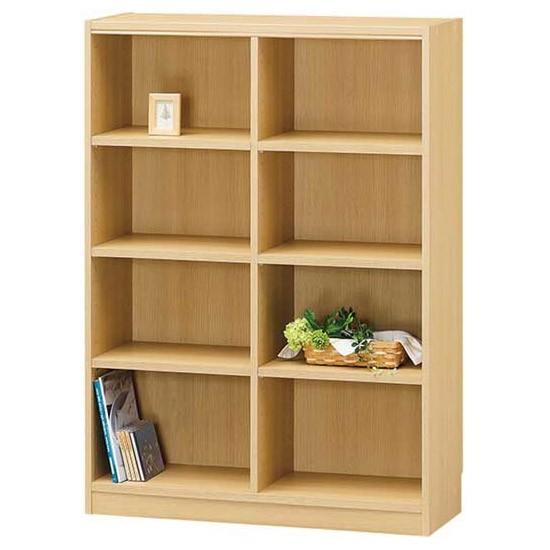 《高さいろいろ、色合いは3色》白井製造 書物棚明けひろげ仕合わせTanalio TNL-1287NA(W870×D290×H1200粍)自然的