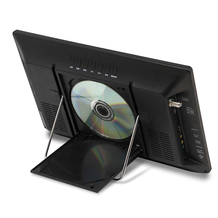 OVER TIME DVDプレーヤー搭載 14インチ フルセグ ポータブルテレビ OT