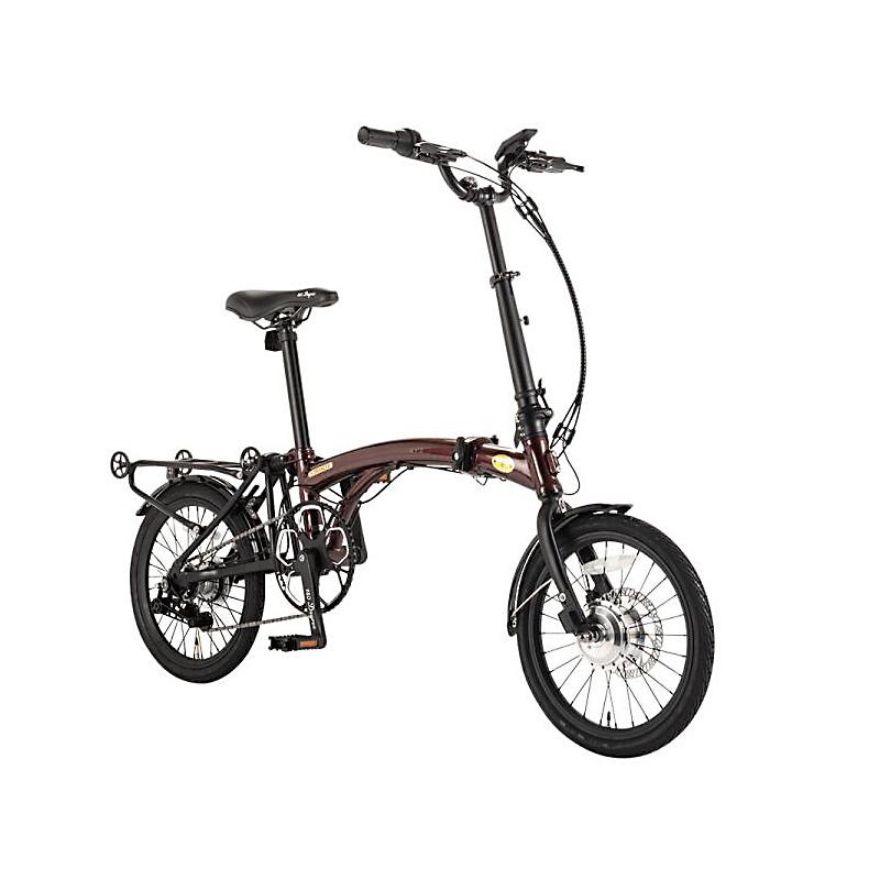 180Degree 16インチ内装5段変速電動アシスト折りたたみ自転車E-TRANCLE 