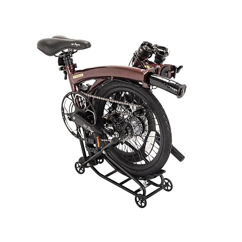 180Degree 16インチ内装5段変速電動アシスト折りたたみ自転車E-TRANCLE 