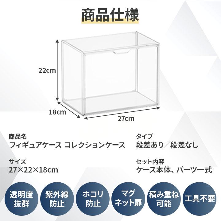 フィギアケース】 透明ディスプレイ 選べる コレクションケース 紫外線