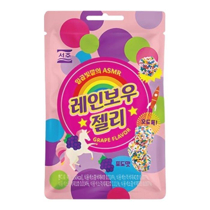 ソジュ レインボーグミ 46g ぶどう味 韓国グミ ASMR YouTube
